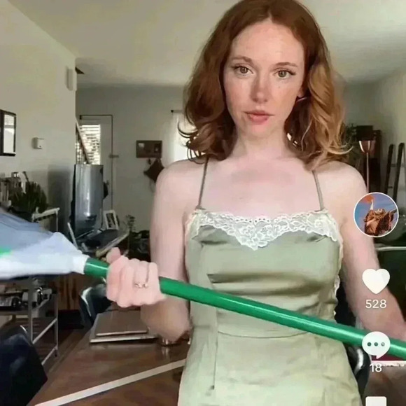 90s style silky mini dress green XS - Picture 5 of 5